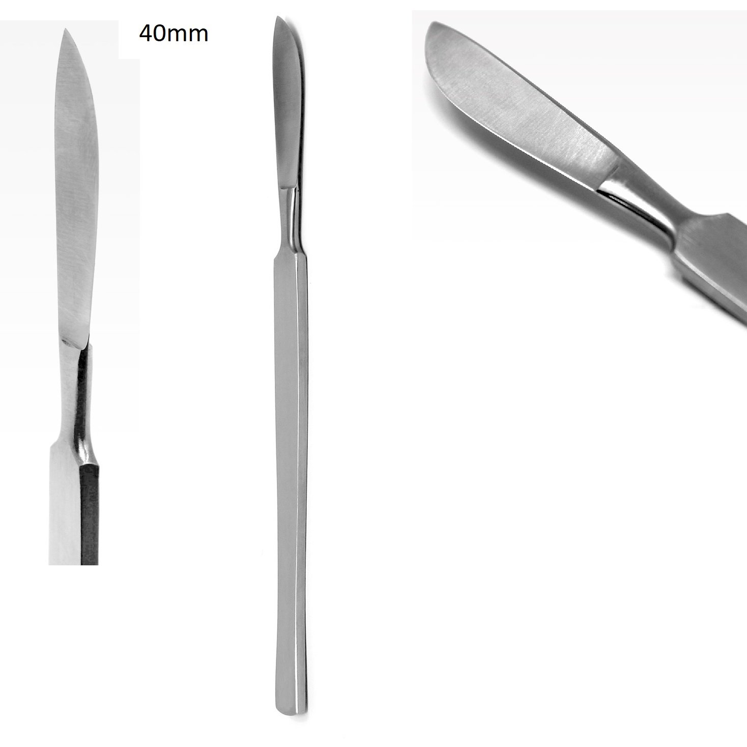 Abdominal Scalpel, Metal Handle, Medium, 40mm, 15cm