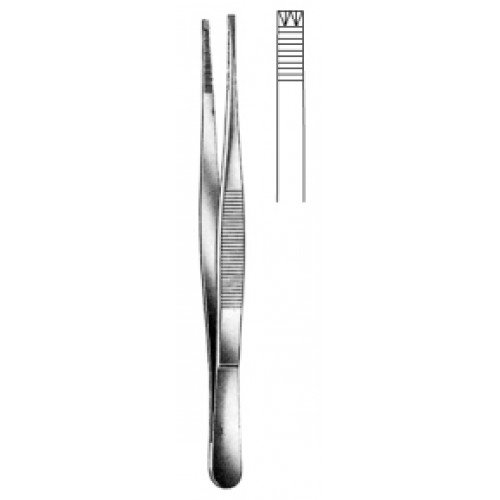 Adlerkreutz Tissue Forceps, 2×3 Teeth, 20cm