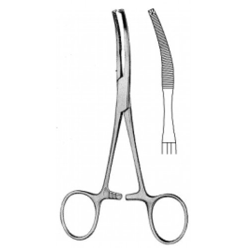 Baby Mikulicz Peritoneal Forceps 14cm