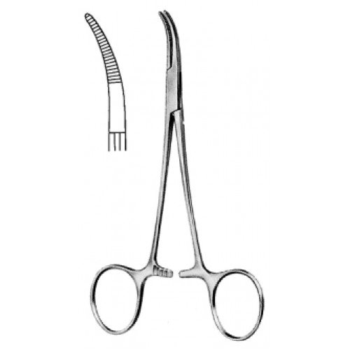 Baby Mixter Hemostatic Forceps, Semi Curved, 14cm