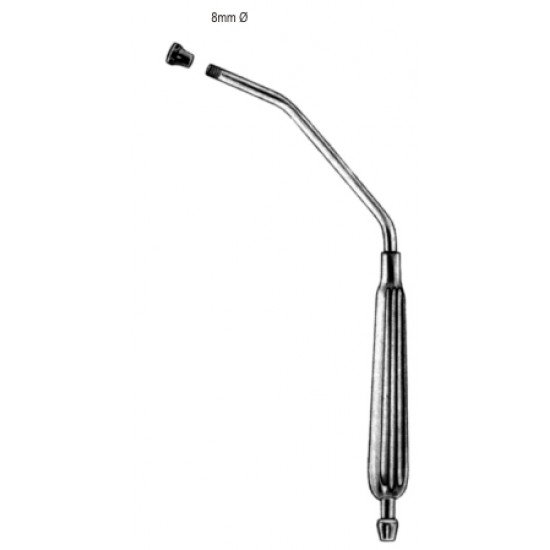 Baby Yankauer Suction Tube 8mm Diameter, 21cm