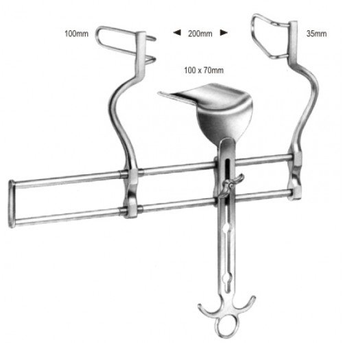 Balfour Abdominal Retractor 20cm with Baldes