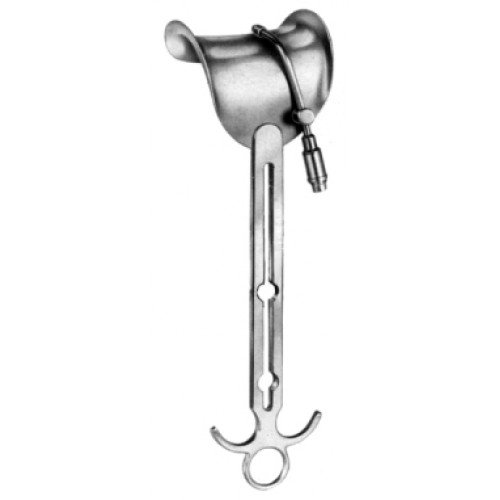 Balfour Center Blade, with Fiber optic Light Carrier, 68x85mm