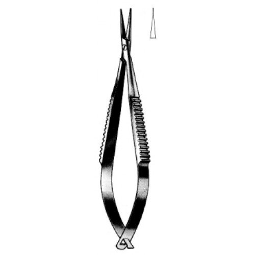 Barraquer Troutman Needle Holder with catch Straight 10cm