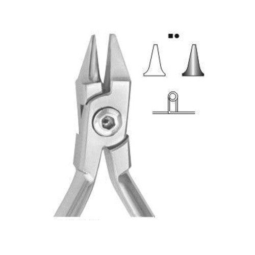 Bird Beak Plier for bending round, Dental Orthodontic (with one small Cone and one Pyramid Beaks)