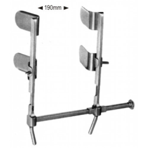 Blade for Berkeley Abdominal Retractor 60x35mm (1 Pair adjustable)