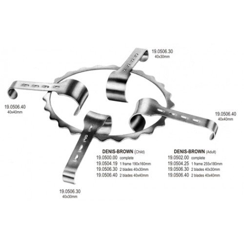 Blade for Denis Browne Retractor 40x30mm