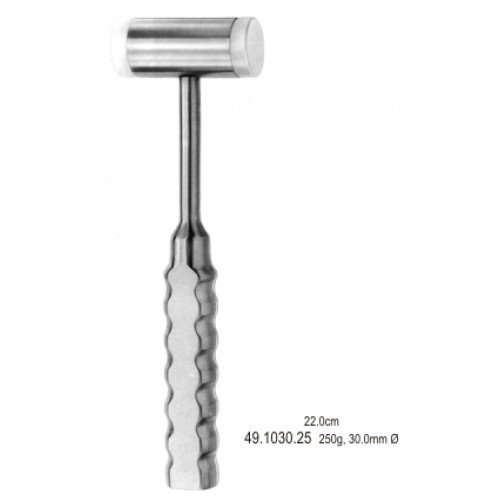 Bone Mallet with Exchange Face, 250g, 30mm, 22cm
