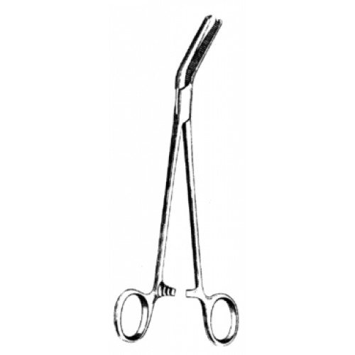 Bonney Hysterectomy Forceps angled on flat 20cm