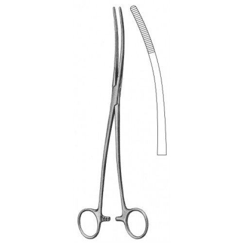 Bozemann Dressing Forceps `S’ Curved 26cm
