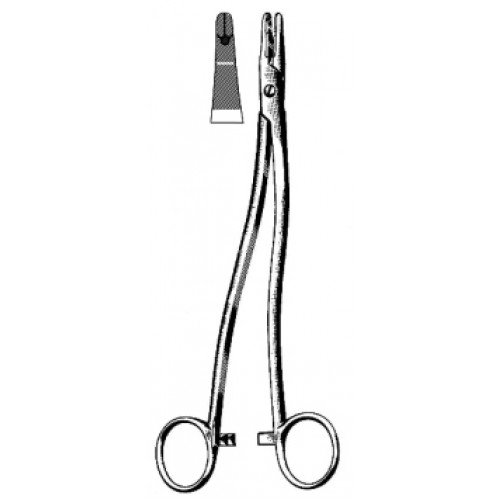 Bozemann Needle Holder, S/J (Serrated jaws), 20cm