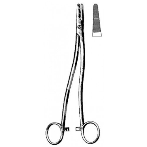 Bozemann Needle Holder, S/J (Serrated jaws), 24cm