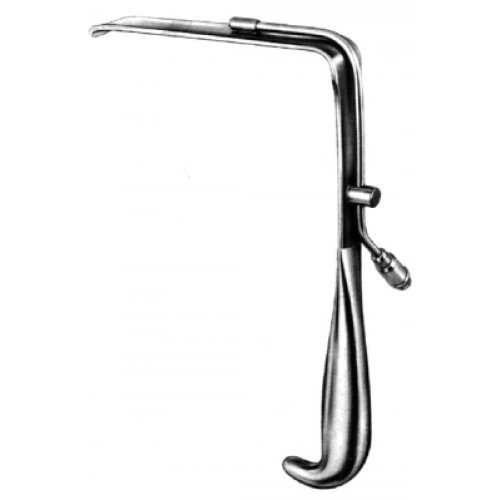 Brunner Retractor with Light Carrier, 145x25mm, 24cm
