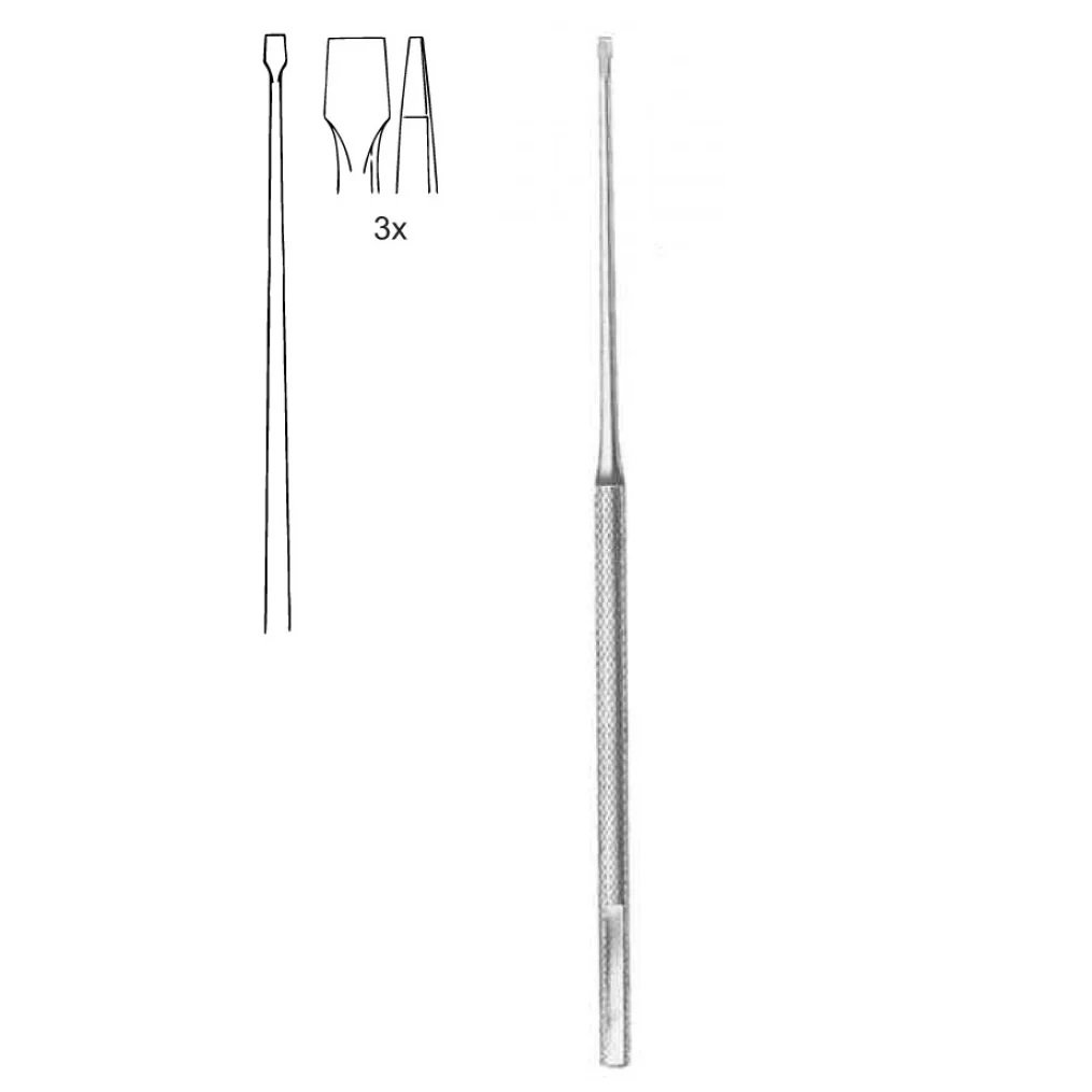 Buckingham Footplate Hand Instrument, Hand Chisel Flat, 1.5mm, Fig.3