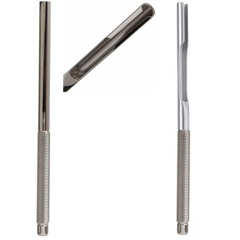 Bunnell Tendon Stripper, Ø 8.0mm Inside Diameter, Atraumatic Semi-Sharp Edges, Stainless Steel, 15cm