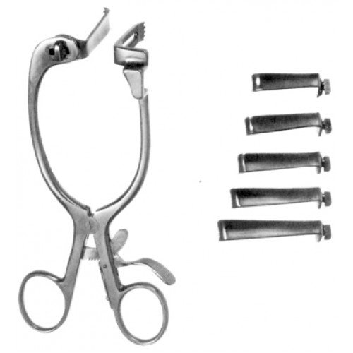Caspar Retractor with 5 Blades, 40mm to 60mm