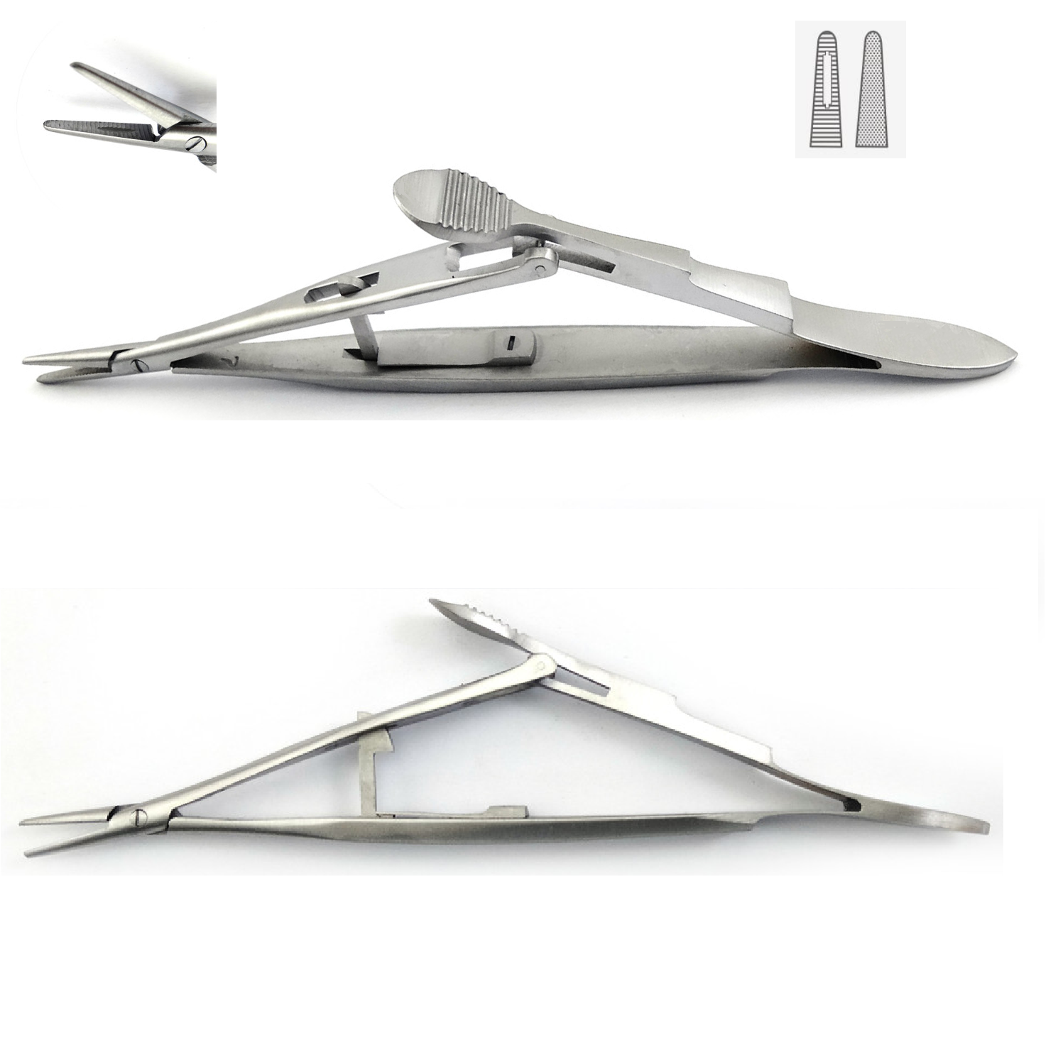 Castroviejo Kalt Needle Holder, with Lock, 13.5cm