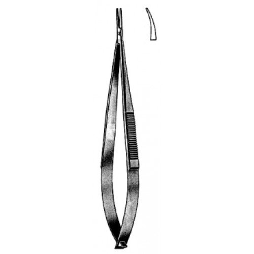 Castroviejo Needle Holder Curved without catch 10cm