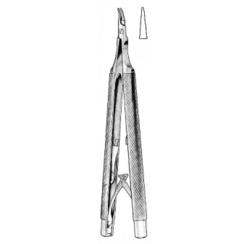 Castroviejo Needle Holder Round with C Straight, 13cm