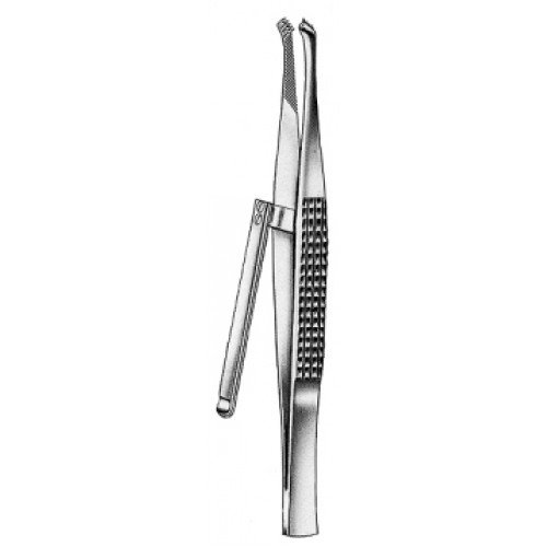 Childe (Ward) Skin Holding Forceps with Rack, 18cm