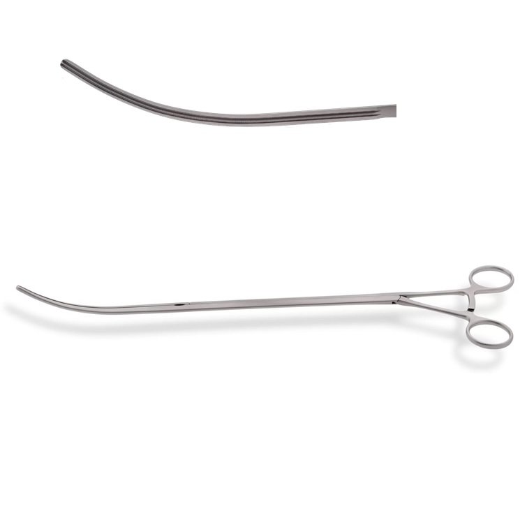 CLAMP, ATRAUMATIC SLIDER-SHAFT 37CM, 115MM/100MM, 1X2 DEBAKEY-SERRATIONS VALVE GATE, REUSABLE