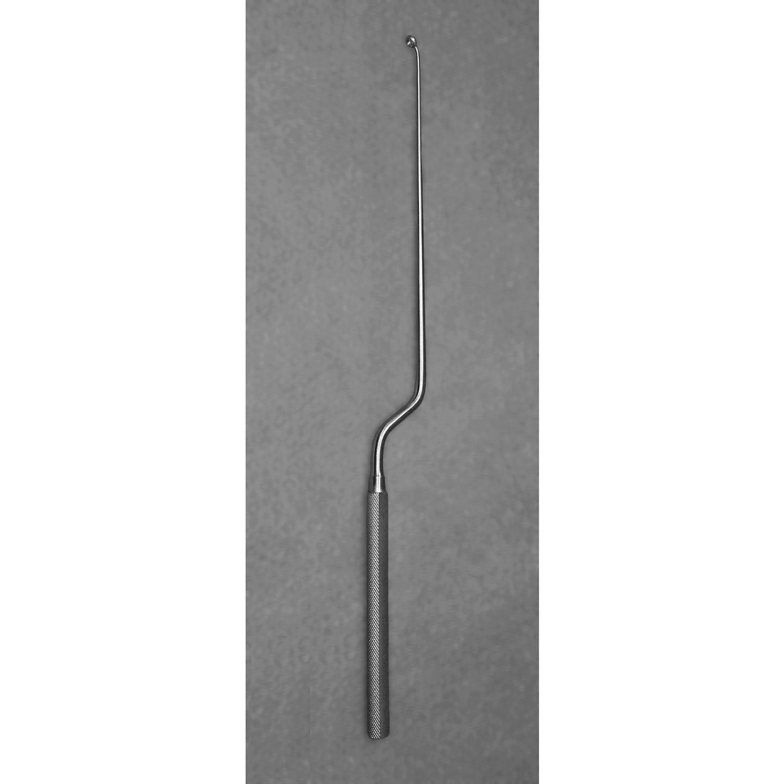 Codman Hardy Bayonet Curette, Angled Left, 45° Degree, Tip Size 3mm and 5mm, Rigid, 24cm