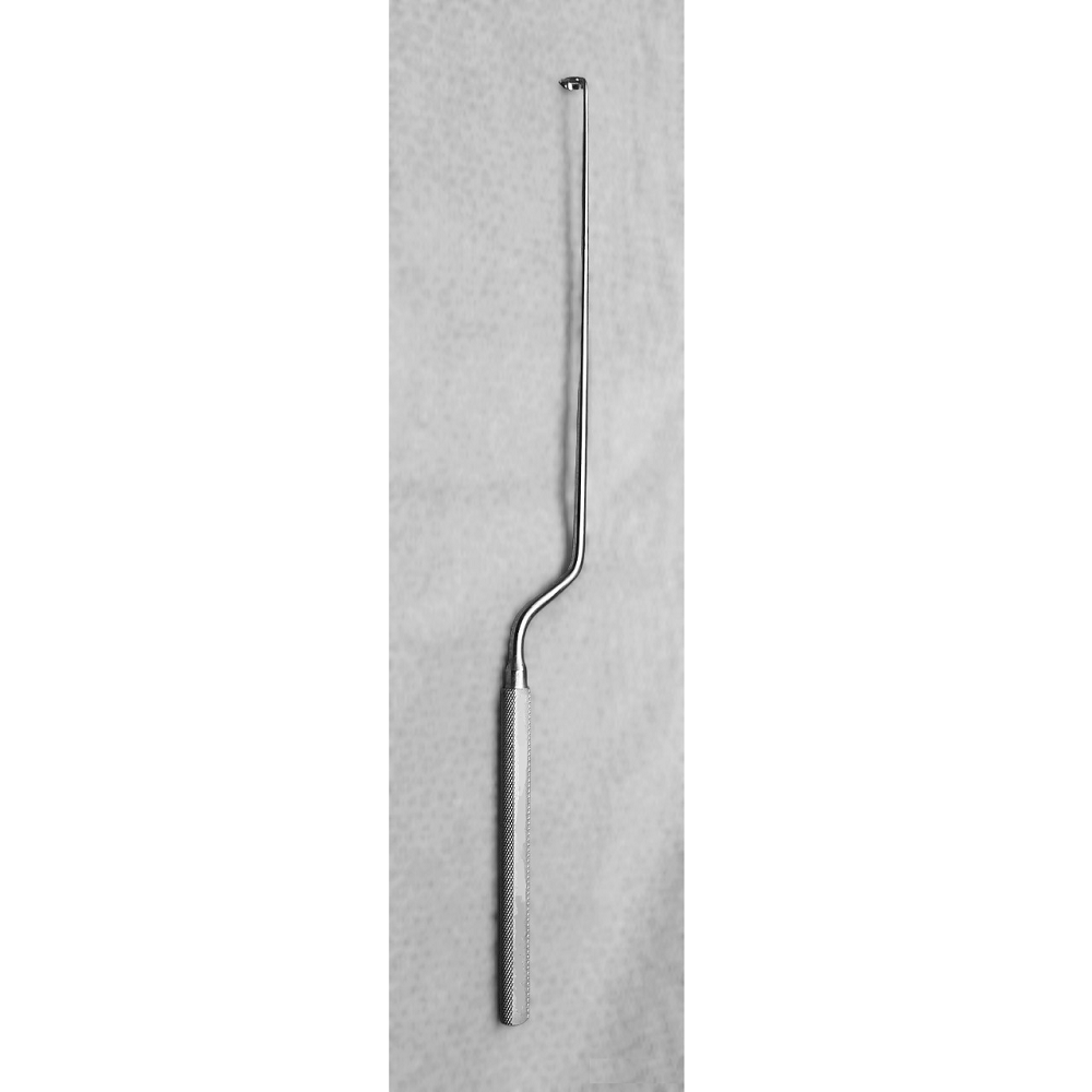 Codman Hardy Bayonet Curette, Angled Left, 90° Degree, Tip Size 3mm and 5mm, Rigid, 24cm