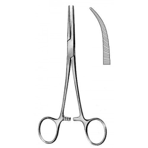 Coller-Crile Haemostatic Artery Forceps, Curved, Delicated, 14cm