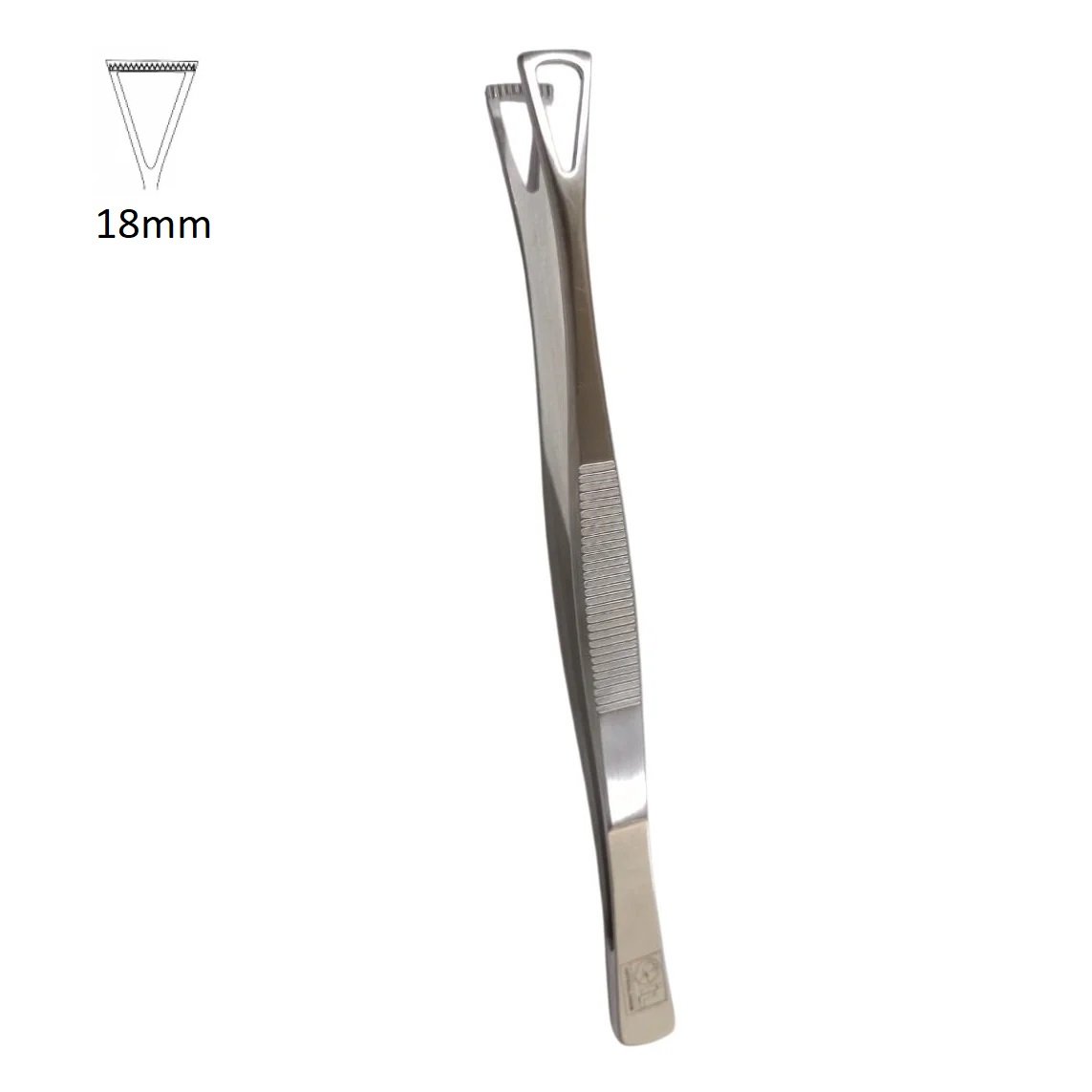 Collin Duval Tissue Forceps 18mm jaws, 20cm