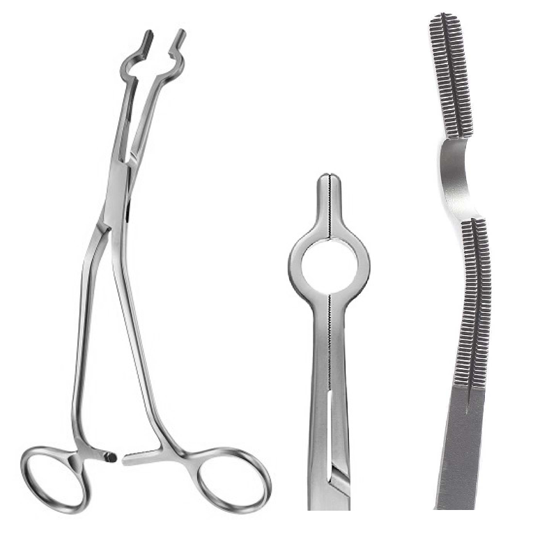 Cooley, Ross Vena Cava Occlusion Clamp, Curved, Jaws 28 French Ring tip width, 20cm