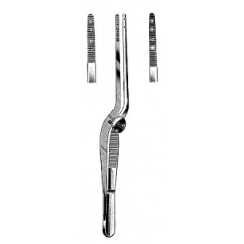 Cottle Nasal Lower lateral Forceps, 2×2 Teeth, 14cm