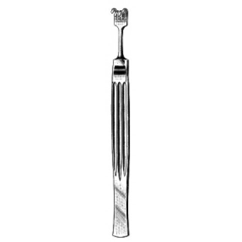 Cottle Nasal Retractor, 4 Prongs, Blunt, 14cm