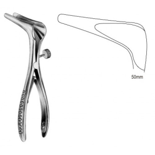 Cottle Nasal Speculum with side Screw, 50mm, 14cm