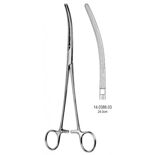 Crafoord Sellors Ligature Forceps Curved 24cm