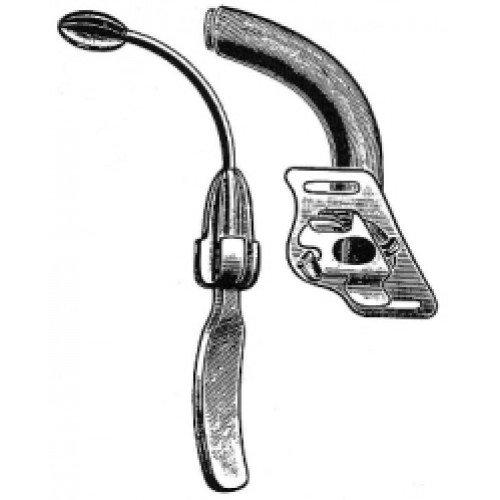 Cubley Tracheotomy Tube, Fig. 2, 18 FG (French Gauge), Standard Pattern