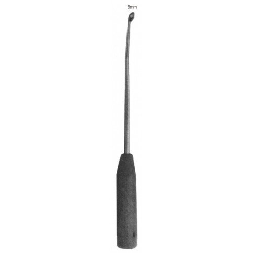 Curette long with Fibre Handle, 9mm