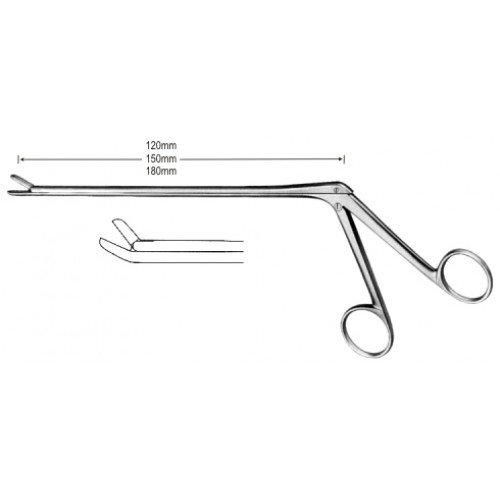 Cushing Lami. Rongeur upward 2x10mm, 45° Degree, 15cm