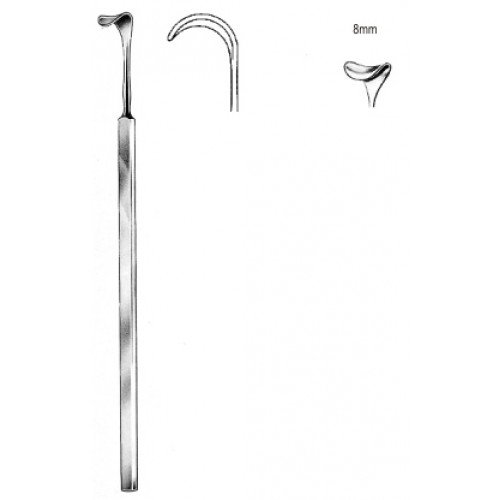 Cushing Vein Retractor, 8mm, 20cm