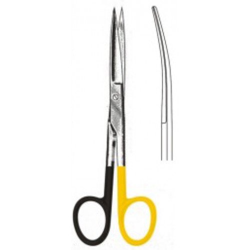 Deaver Scissors, Curved, Sharp/Sharp, Supercut, Tungsten Carbide, 14cm