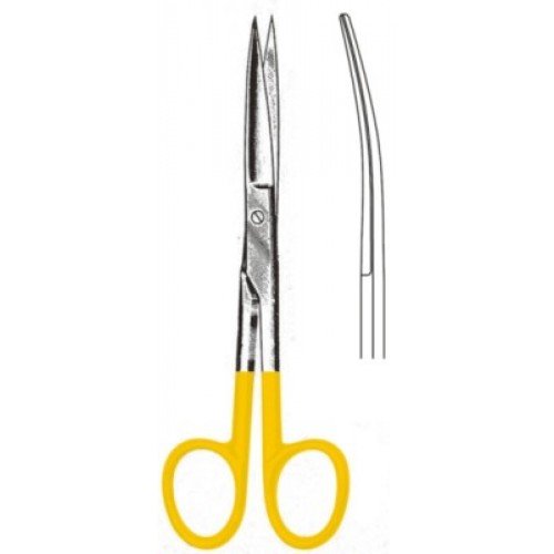Deaver Scissors, Curved, Sharp/Sharp, Tungsten Carbide, 14cm