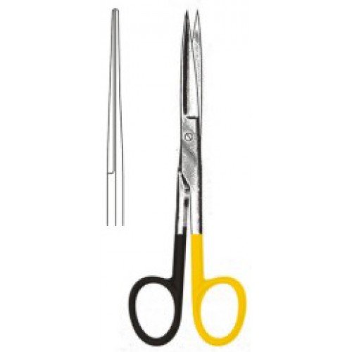 Deaver Scissors, Straight, Sharp/Sharp, Supercut, Tungsten Carbide, 14cm