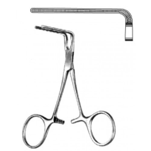 DeBakey Bulldog Atraumatic Forceps, 90° degree, 12.5cm