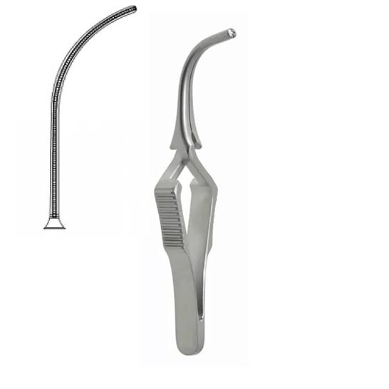 DeBakey Bulldog clamp Atraumatic, Curved, 12cm