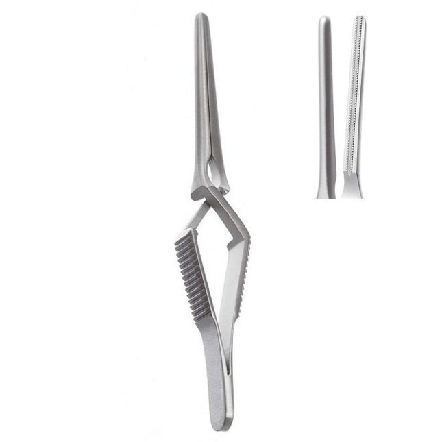 DeBakey Bulldog Clamp, Atraumatic jaws, Straight, Tip Length 3.3cm, 9cm Length