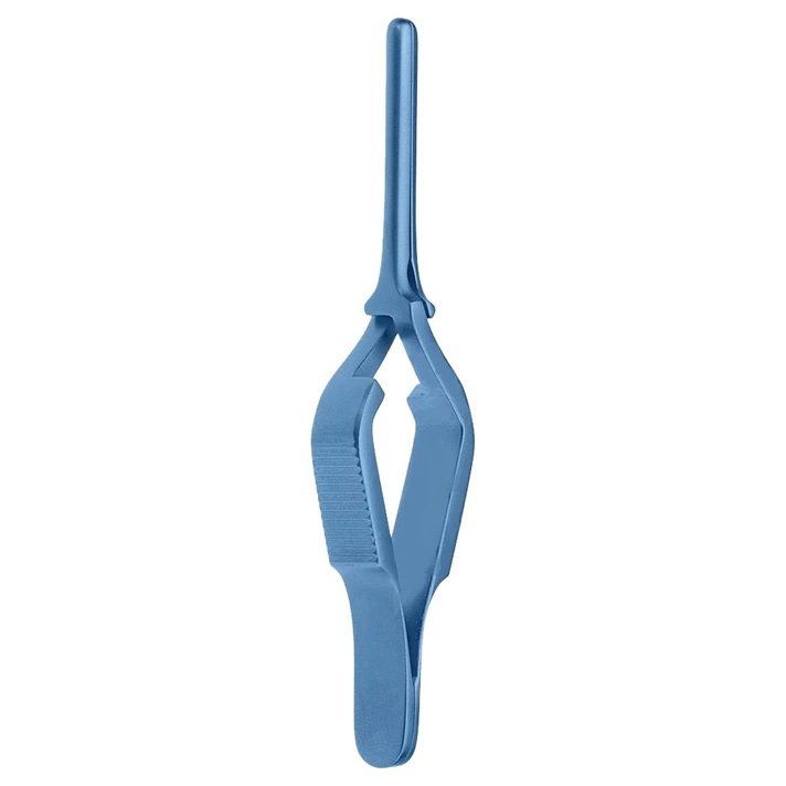 DeBakey Bulldog Clamp Atraumatic jaws, Straight, Titanium, Length 8cm