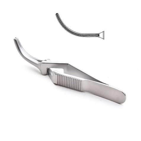 Debakey Bulldog Clamp, Curved, 9cm