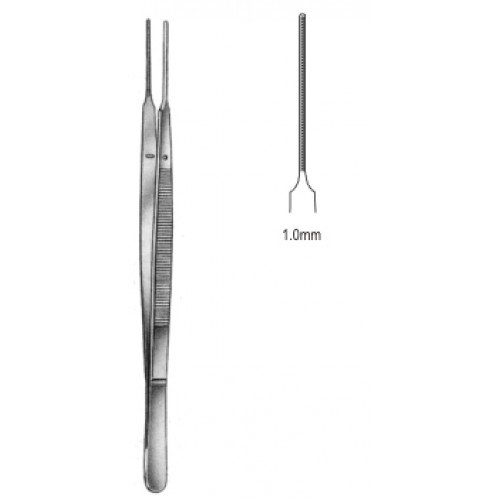 DeBakey-Gerald Tissue Forceps Atraumatic, 1.0mm, 18cm