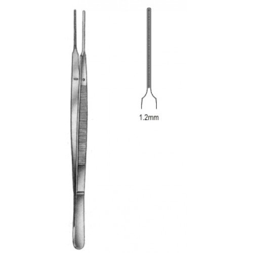 DeBakey-Gerald Tissue Forceps Atraumatic, 1.2mm, 18cm