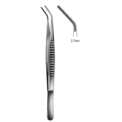 DeBakey Tissue Forceps Atraumatic, Angled, 2.7mm, 15cm