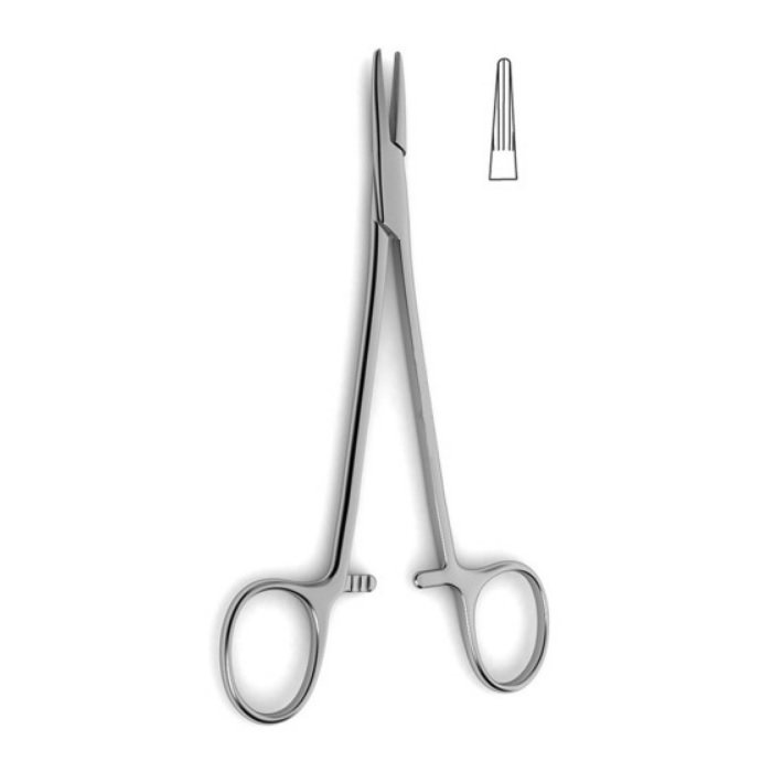 Derf, Converse Needle Holder, Longitudinal Serrated Jaws, Straight, 12.5cm